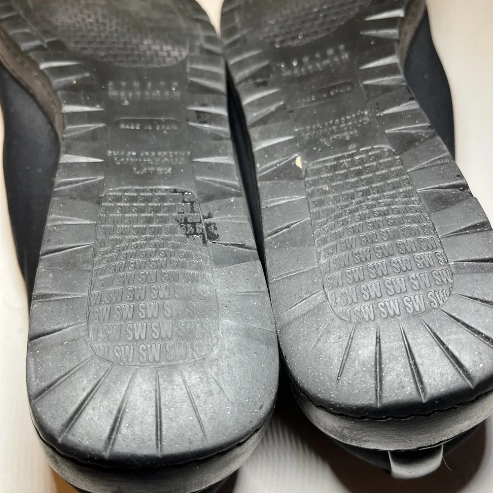 STUART WEITZMAN  Black Women's Slip Ons Slides QUALITY SZ 8W